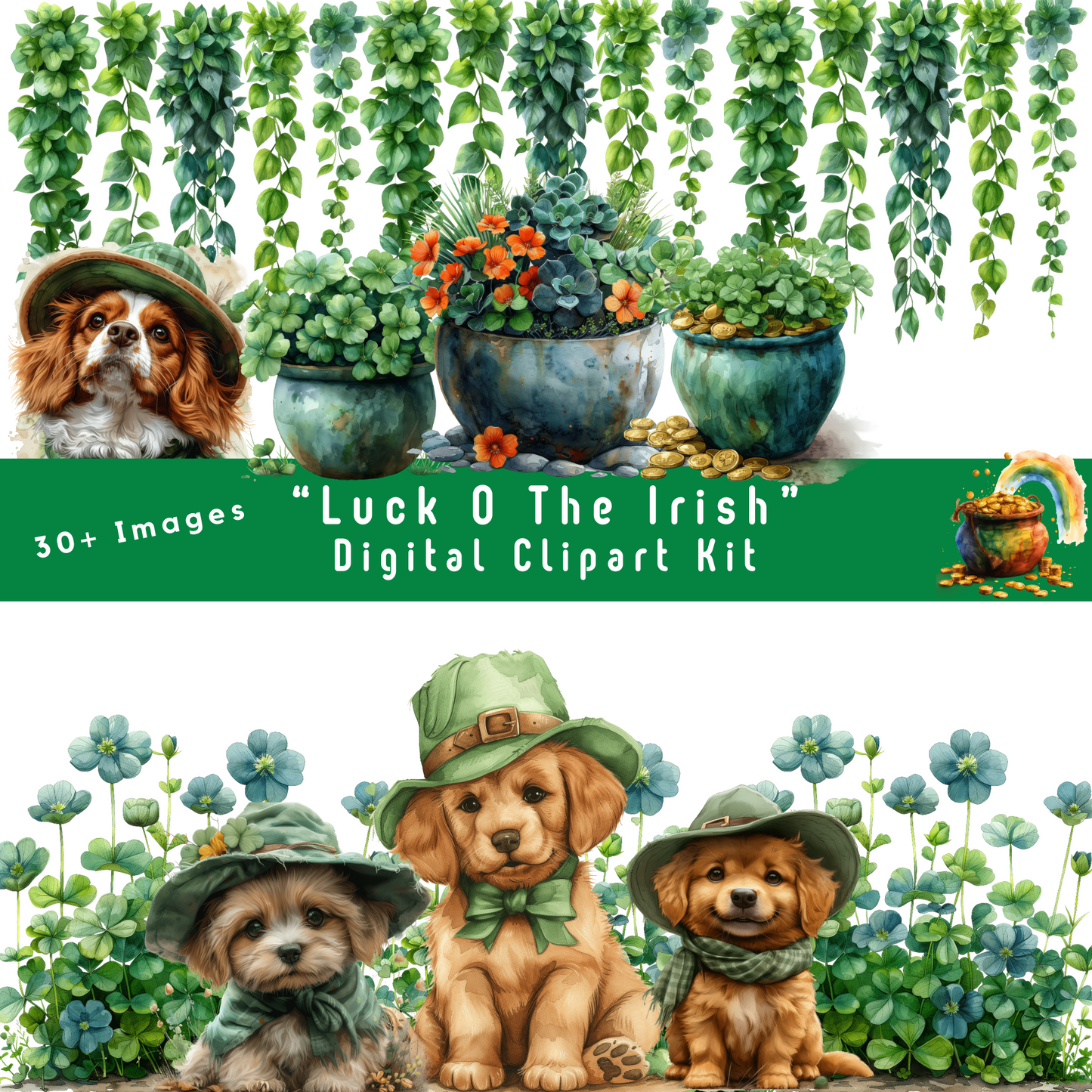 Luck O The Irish Digital Clipart Set