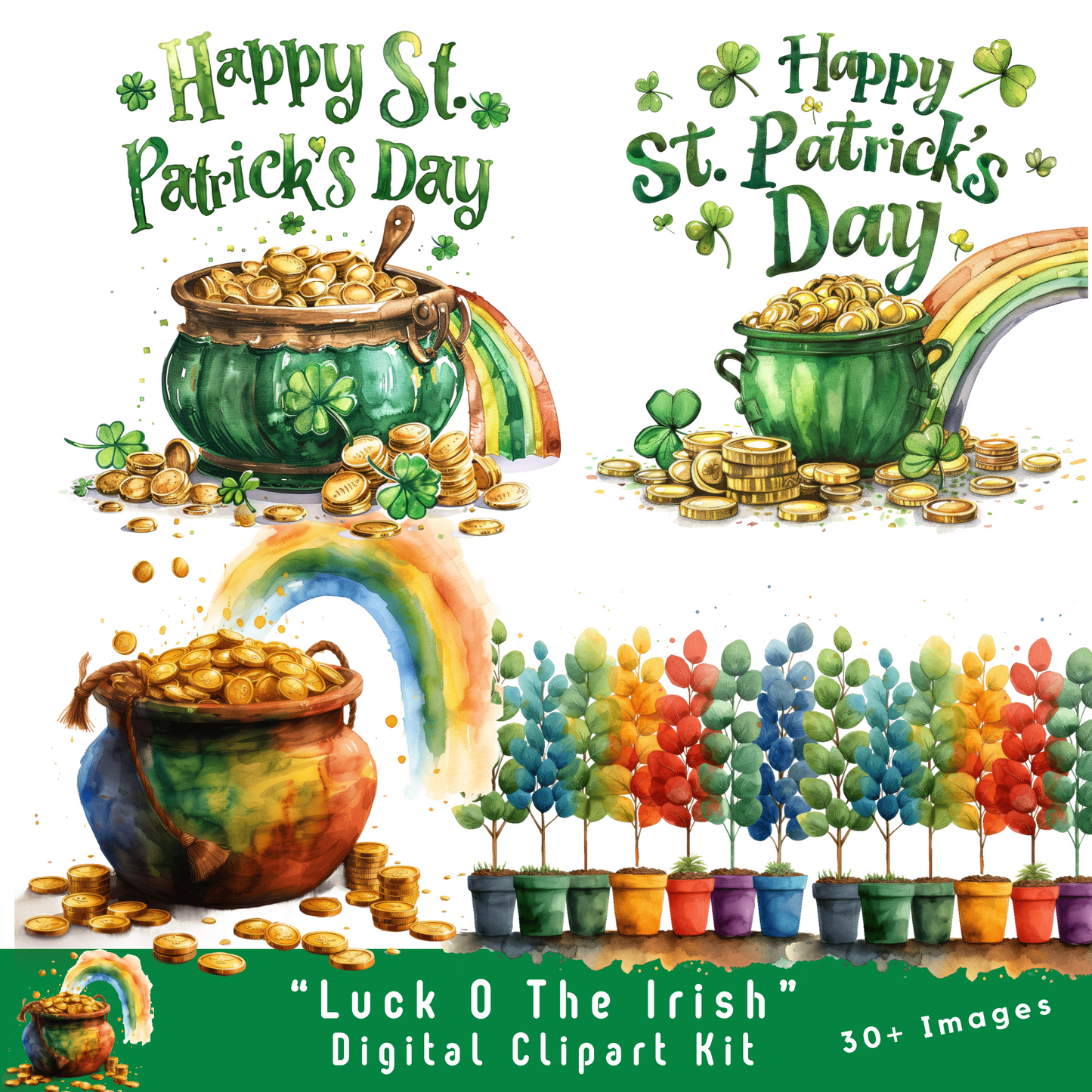 Luck O The Irish Digital Clipart Set