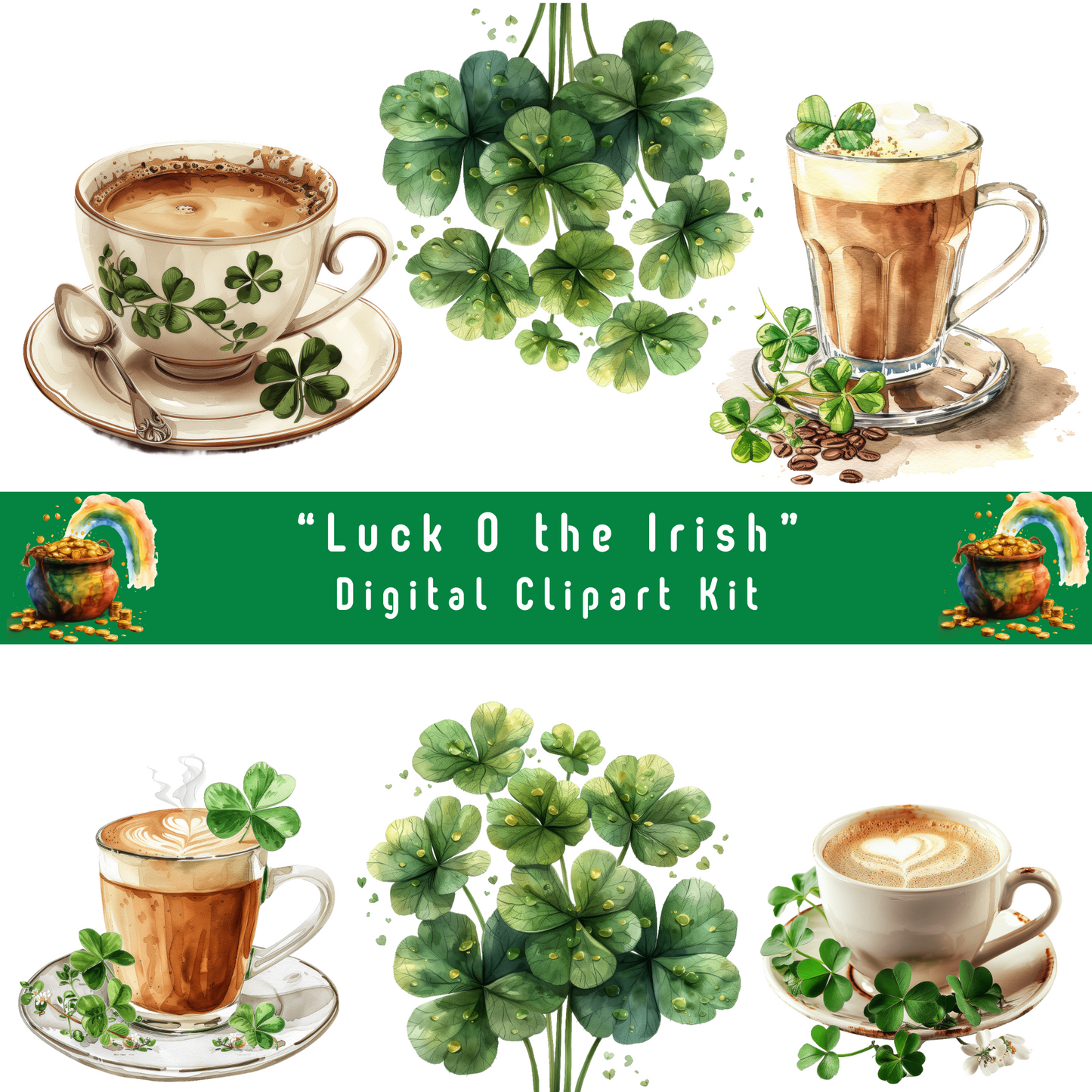 Luck O The Irish Digital Clipart Set