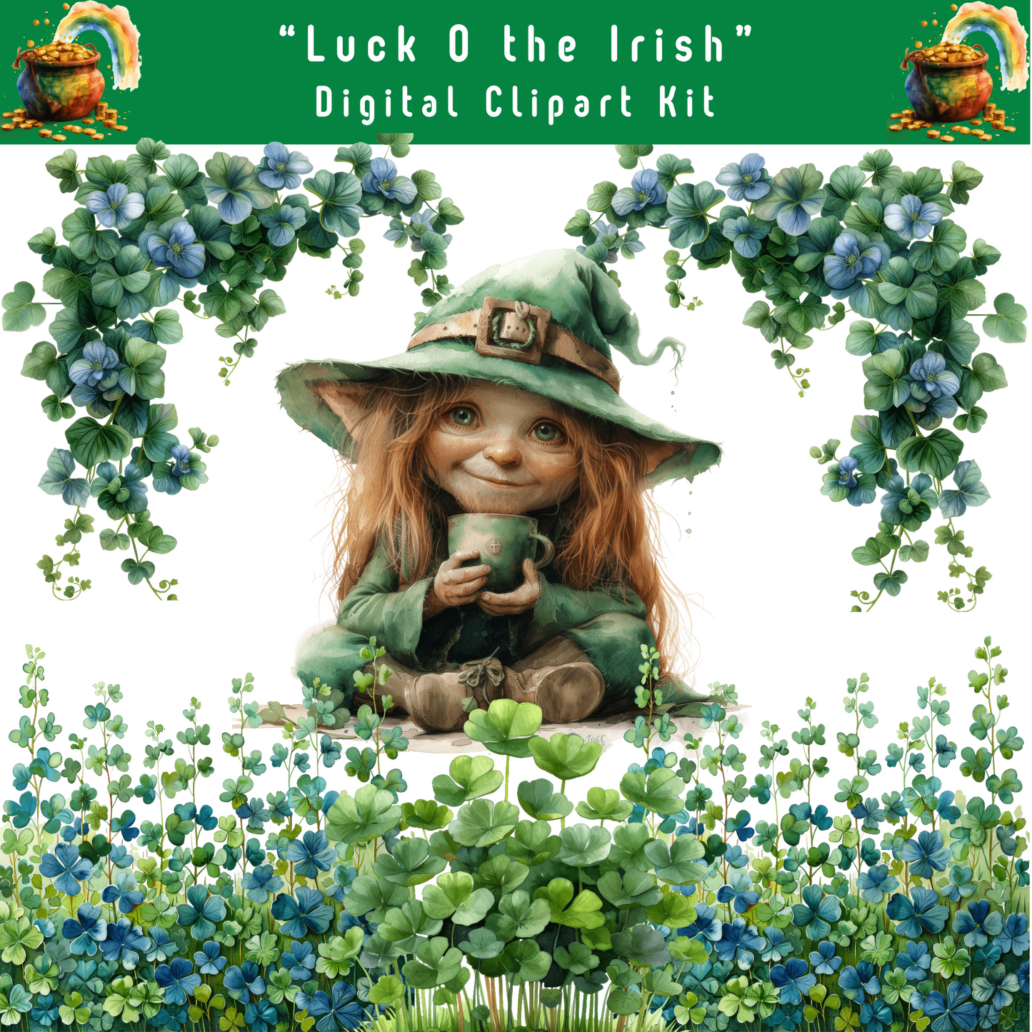 Luck O The Irish Digital Clipart Set